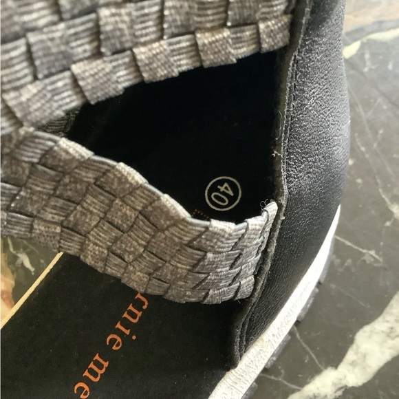 Bernie mev platinum grey criss cross leather zip back comfort sandals size 40 - Picture 4 of 7